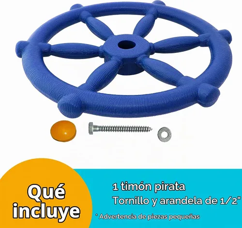 Vista 6 de Selva gimnasio Reino – Rueda los Buques pirata, color azul