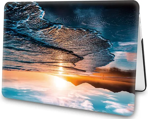 Vista 2 de Funda rígida para MacBook Air de 13 pulgadas 2017 2016 2015 2014 2013 2012 2011 2010 versión A1466/A1369, cubierta rígida de plástico, cubierta