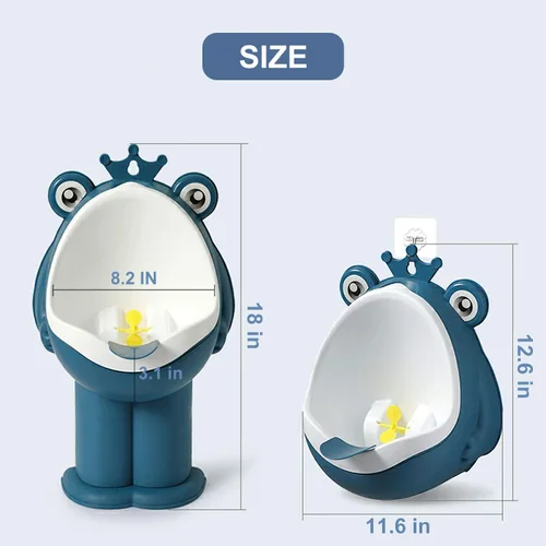 Vista 3 de Orinario de entrenamiento para orinario para niños pequeños, entrenador de orina para baño, divertido entrenamiento para bebés (azul DEEP)