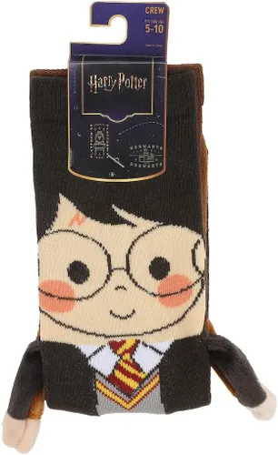 Vista 6 de Bioworld Harry Potter Harry & Hagrid - Calcetines casuales para mujer con brazos 3D