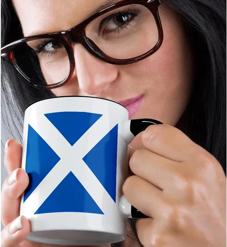 Vista 2 de 3dRose Bandera de Escocia - Escocia azul con blanco Saint Andrews Cross... - Tazas (mug_158423_4)