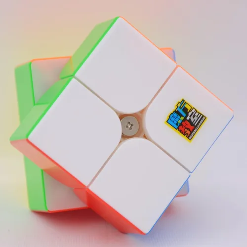 Vista 4 de Bukefuno MoYu RS2M 2022 - Cubo magnético de velocidad 2x2 sin calcomanías Magic MFJS RS 2M 2x2 rompecabezas cubo Moyu RS2M 2x2 2022 Speed RS2 M Cube