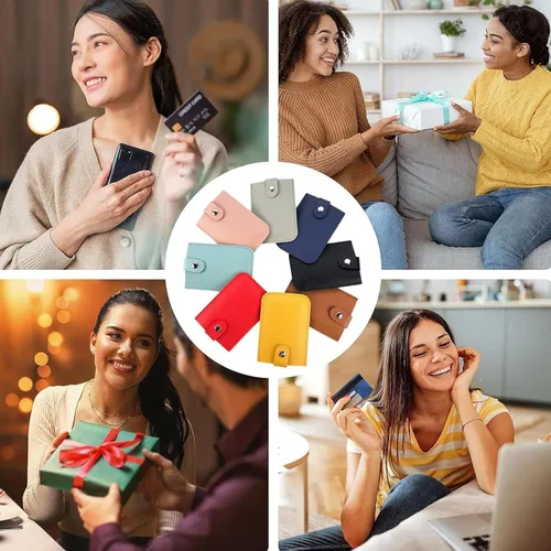 Vista 7 de Bloomy Charm Tarjetero, Cardcarie - Organizador de tarjetas extraíble personalizado, soporte para tarjetas Bloomycharm, organizador de tarjetas