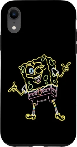 Vista 25 de Spongebob Squarepants Carcasa Neon Line Art para iPhone 17