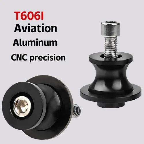 Vista 5 de Universale M10 x 1.25 Motocicleta Swing Arm Slider Carretes Soporte para Ninja 250 400 650R Z750 Z1000SX CFMOTO 450NK 450SS 450SR 450MT 800MT Duke