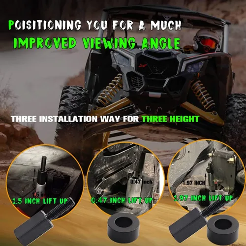 Vista 4 de Chelhead Accesorios Can Am X3, elevadores de asiento y panel inferior de puerta para 4 puertas compatibles con Can am Maverick X3 2017-2023