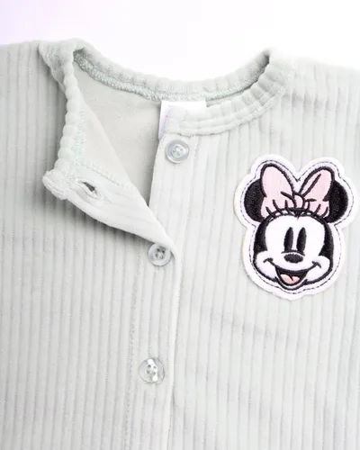Vista 4 de Disney Baby Girls Take Me Home - Conjunto de 5 piezas de Minnie Mouse enterizo, camisa, pantalones, sombrero, calcetines, esencial para recién