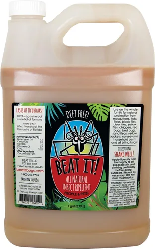 Vista 4 de Beat IT! Repelente de insectos totalmente natural sin Deet (botella de aluminio de tamaño de bolsillo de 2 onzas)