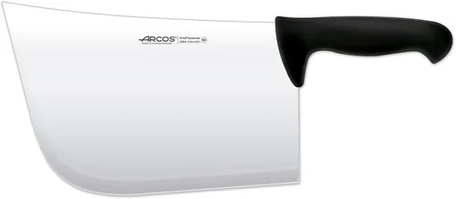 Vista 9 de Arcos Cuchillo de carnicero de acero inoxidable nitrum de 7 pulgadas y hoja de 7.480 in. Cuchillo de carnicero profesional. Mango ergonómico de Negro