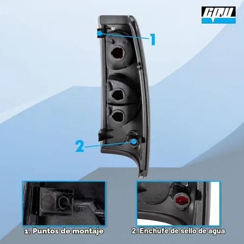Vista 4 de CPW Luces traseras para Chevy Silverado 1500/2500 (1999-2002)