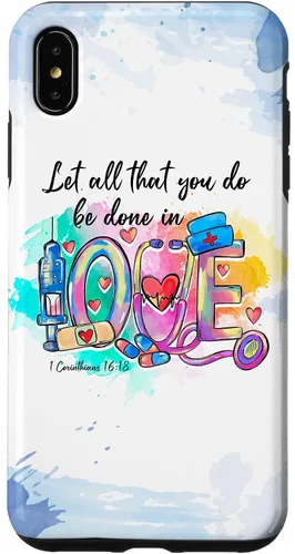 Vista 11 de Let All That You Do Be Done in Love CNA Nurse Life Nursing Case for iPhone 17