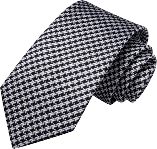 Vista 132 de Hi-Tie Corbata clásica de cachemira para hombre con pañuelo y gemelos a cuadros