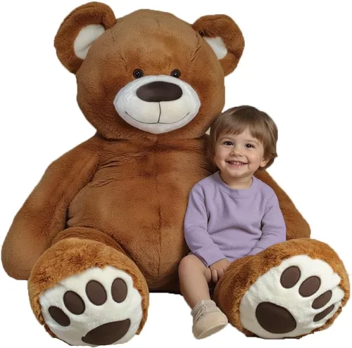 Vista 6 de Anico - Peluche beige de 10" con ojos bordados Suave animal de peluche, perfecto como peluche para bebés, niños pequeños y niños Peluche