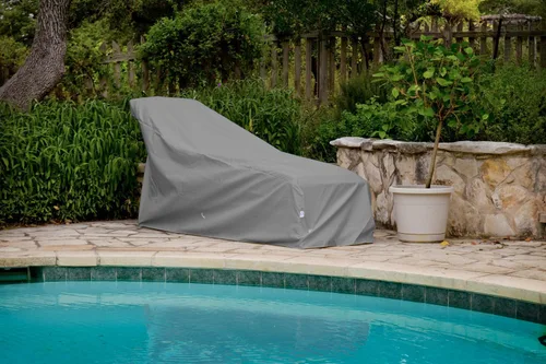 Vista 4 de KoverRoos Weathermax 82650 - Funda para silla y otomana, 28 pulgadas de ancho por 54 pulgadas de diámetro por 39 pulgadas de alto, color carbón
