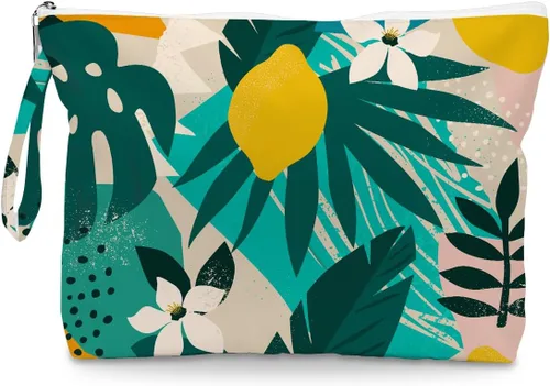 Vista 9 de Fokongna Bolsa húmeda de hojas de palma Bolsa de viaje en seco y húmedo Bolsa de playa Bolsa de pañales Bolsa húmeda para traje de baño Bolsa