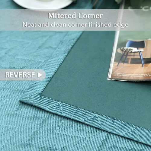 Vista 8 de always4u Cortinas de terciopelo suave en relieve para sala de estar, dormitorio, comedor, 2 paneles de 54 x 108 pulgadas, verde azulado