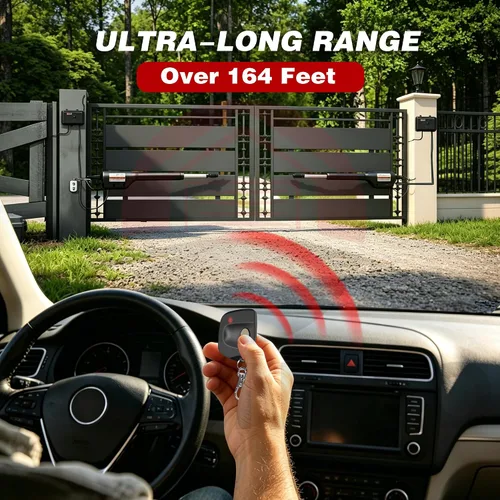 Vista 4 de ASONPAO 3 para Mighty Mule GTO - Abridor de puerta remoto FM135 MMT103 RB741, certificado por la FCC