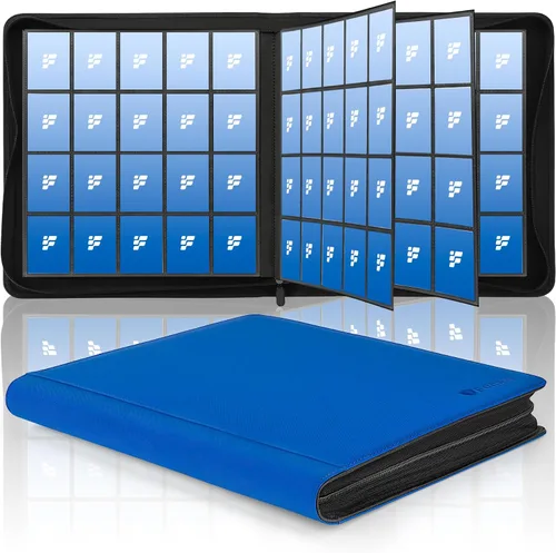 Vista 22 de Carpeta de tarjetas coleccionables de 9 bolsillos, libro de tarjetas premium para 360 tarjetas, álbum de tarjetas resistente para tarjetas