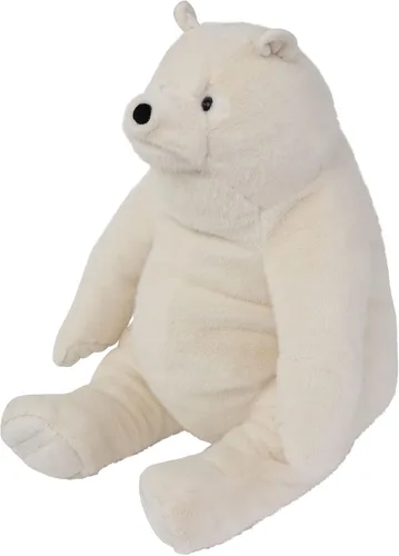 Vista 2 de Manhattan Toy Oso de peluche Kodiak crema de 18 pulgadas con piel sintética y patas parecidas a gamuza