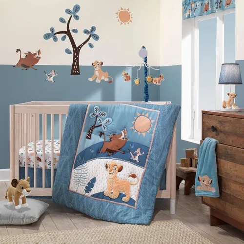 Vista 3 de Lambs & Ivy Disney Baby Lion King Adventure Tree con Simba/Timon/Pumbaa - Calcomanías de pared