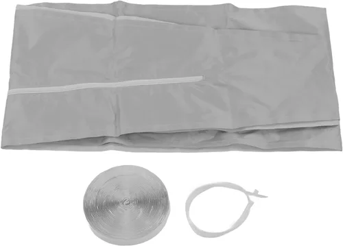 Vista 6 de Kit de deflector universal de aire acondicionado portátil para ventana de aire acondicionado (9.8 pies)