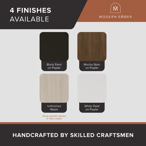 Vista 8 de Modern Ember Sabine Kit de Marco Envolvente de Repisa de Chimenea de Madera, Negro Apertura de 48" x 42" 72" x 54" Total Estética Moderna