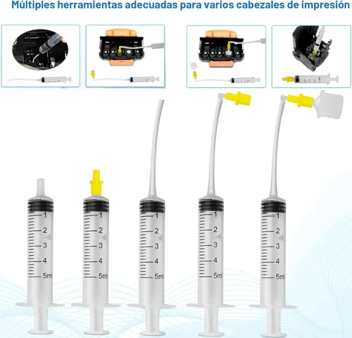 Vista 2 de Kits de limpieza de cabezales de impresión para impresoras de inyección de tinta, kit de limpieza de impresora para impresoras Epson Ecotank, kit