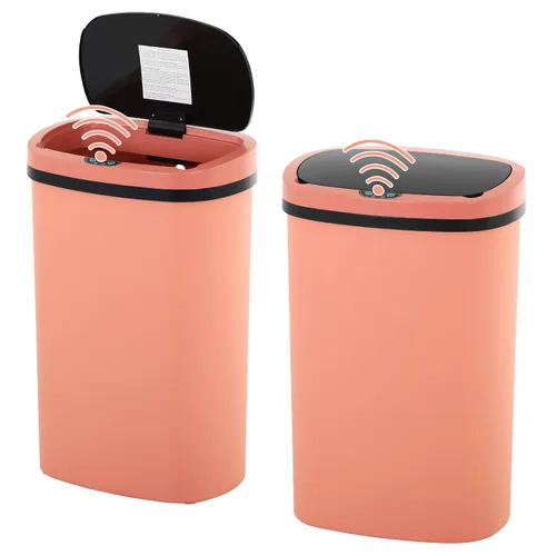 Vista 12 de Cubo de basura de 13 galones con tapa, sensor de movimiento, cubo de basura de cocina, material plástico impermeable y a prueba de desorden