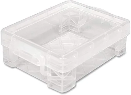Vista 3 de Caja apilable de crayón - transparente (paquete de 4)