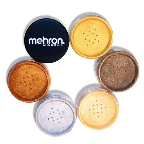Vista 7 de Mehron Makeup Pigmento de artista - BRONZE Metallic FX Powder Bronce