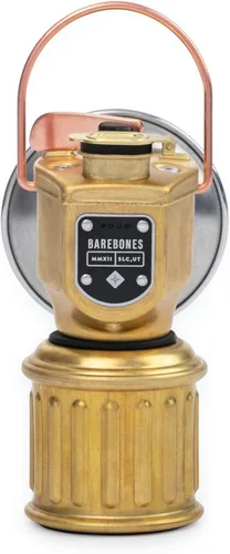 Vista 3 de Barebones Linterna de mineros – Linterna LED recargable de inspiración vintage con luz regulable, base magnética, diseño resistente a la intemperie