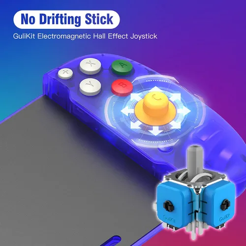Vista 2 de Retroflag - Controlador de mano con interruptor sin deriva Controlador Pro de almohadilla dividida con palanca de mando de efecto pasillo, Joypad