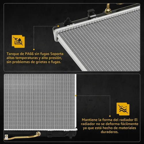 Vista 3 de [Usado] DWVO Radiador completo compatible con Toyota 02-06 Camry, 03-08 Solara