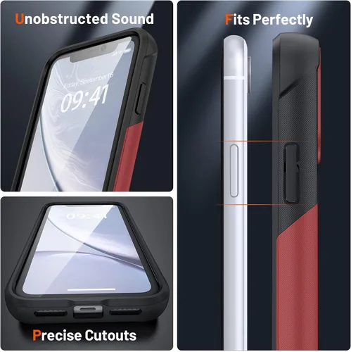 Vista 279 de Jeylly Funda para iPhone SE/Funda para iPhone 5S, Exterior de Plástico Duro que Absorbe Golpes + Interior de Silicona de Goma Defensor contra