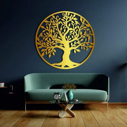 Vista 5 de Arte de pared de metal árbol de la vida, arte de pared de árbol genealógico, decoración de pared de metal, adornos de pared, decoración del hogar