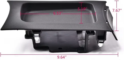 Vista 2 de PIT66 Bisel de bandeja de consola de cambios, compatible con Dodge Charger 2011-2017, reemplazo directo del mercado de accesorios para #1RN52AAAAA