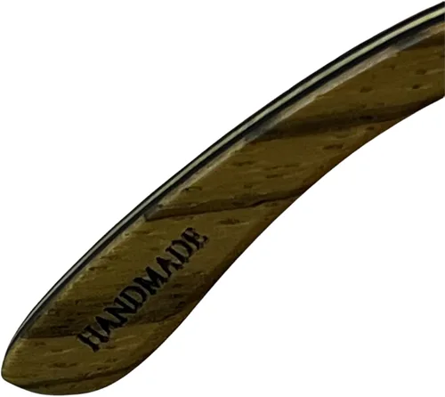 Vista 4 de Anteojos de sol de madera de arce, lentes 100 % polarizadas, hechos a mano