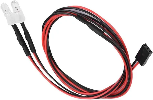 Vista 3 de Luces LED RC, faros delanteros de 0.197 in, accesorios de luces LED para vehículo de automóvil de deriva modelo 1/10 (luz azul)