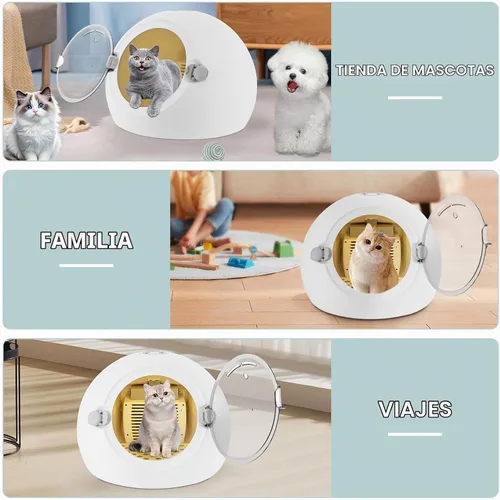 Vista 9 de Caja secadora de mascotas para gatos y perros pequeños de un radio de 16.5 lbs/16.53 libras, secado de 5 a 90 minutos, caja de secadora automática