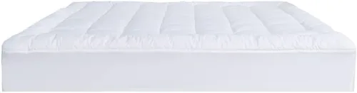 Vista 6 de Sacred Thread Protector de colchón acolchado ajustable, cubrecolchón refrescante con bolsillos de 18 pulgadas de profundidad, funda de colchón 100%
