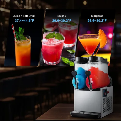 Vista 4 de TECSPACE Máquina comercial para hacer helados, máquina de helado suave, 5.3 a 7.4 galones por hora, panel LED de limpieza automática