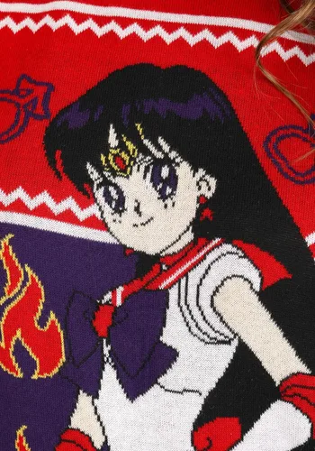 Vista 8 de Suéter feo Sailor Mars para adultos
