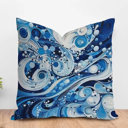 Vista 10 de ArogGeld Chinoiserie - Funda de almohada decorativa con diseño de pájaro y pájaro azul con flores y pájaros asiáticos, funda de cojín decorativa