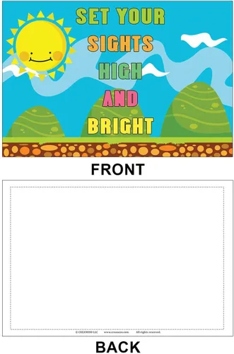 Vista 6 de Creanoso Happy Thoughts Positive Quotes Postales (paquete de 12) – Juego de tarjetas de notas surtidas a granel – Tarjetas de felicitación