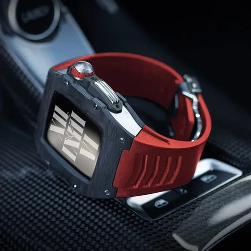 Vista 3 de EKINS New Metal Case for Apple Watch 44mm 45mm Stainless Steel Watch Strap for Apple Watch 7 41mm Band Shell Iwatch Series 6 5 SE