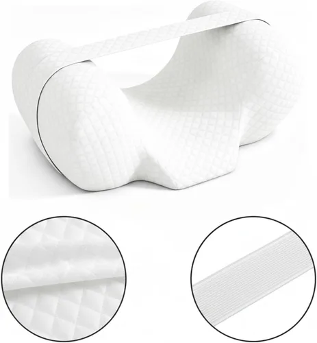 Vista 5 de Postoperative Care Pillow Ergonomic Cervical Pillow Memory Foam Neck Support Cushion with Contoured Center and Raised, Blue and White Patchwork