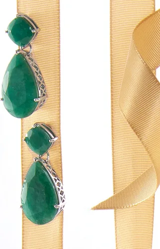 Vista 8 de Ross-Simons Precious Gemstone Drop Earrings in Sterling Silver
