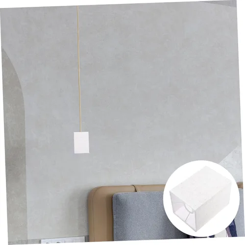 Vista 4 de DOITOOL Pantalla de lino beige decoración de pared candelabros mini ventilador de techo cubierta de luz cubierta de luz cubierta de lámpara