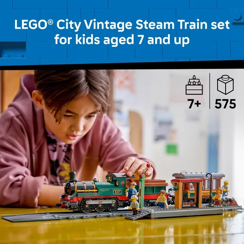 Vista 2 de LEGO City Vintage Steam Train 60511