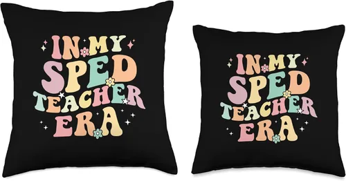 Vista 3 de In My SPED Teacher Era Cute Back To School Special Education Throw Pillow